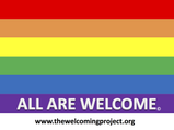 Rainbow striped rectangle with 